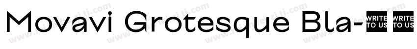 Movavi Grotesque Bla字体转换